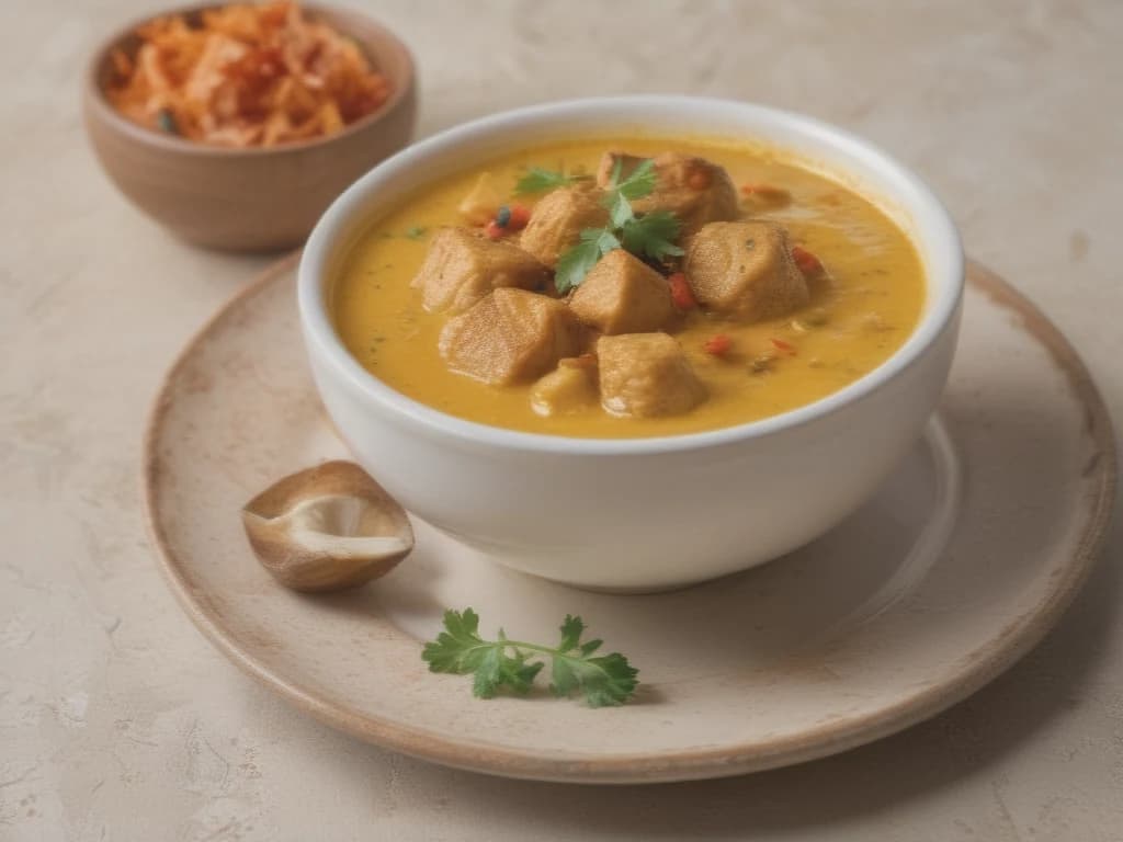 Curry Cremoso de Frango e Abobrinha com Toque Picante