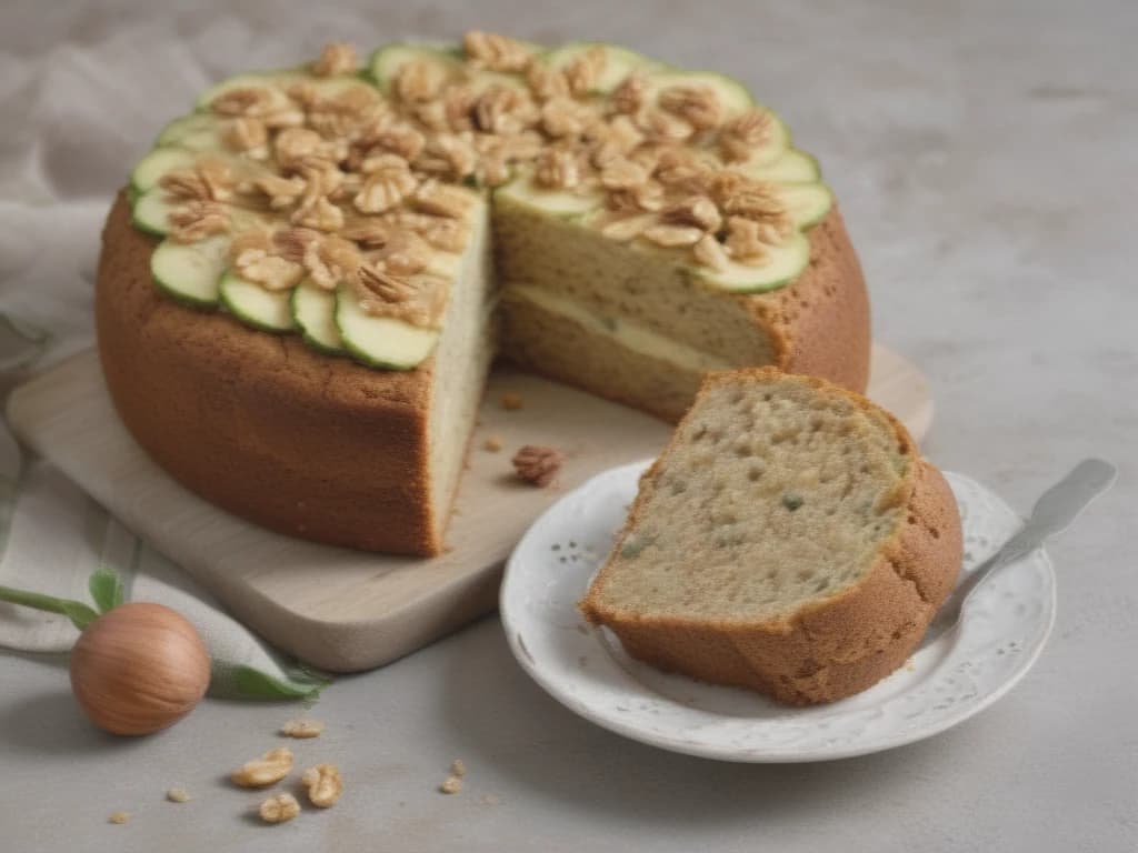 Delicioso Bolo de Abobrinha com Nozes