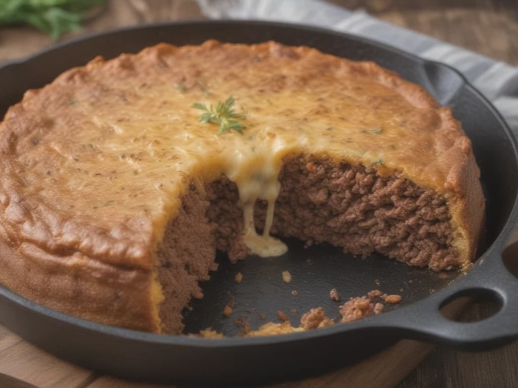 Delicioso Bolo de Carne Moída para Sua Família