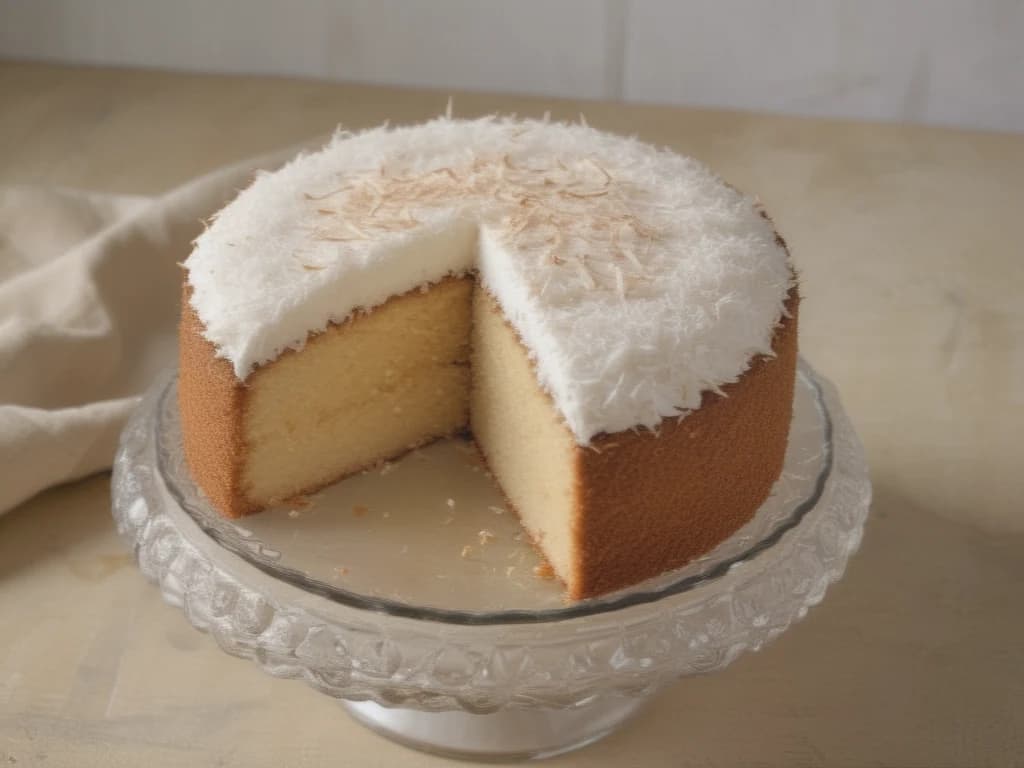 Delicioso Bolo de Coco Ralado para Encantar