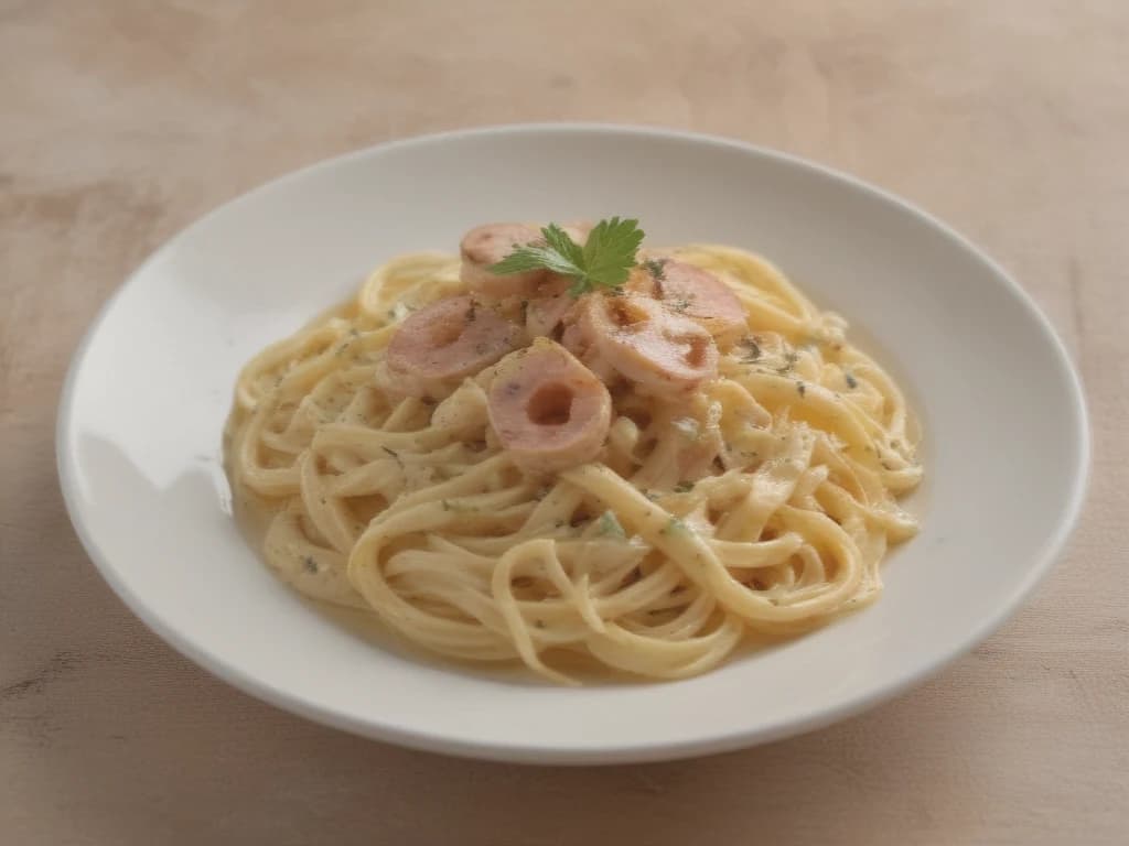 Delicious Macaroni Carbonara: Italian Classic on Your Plate