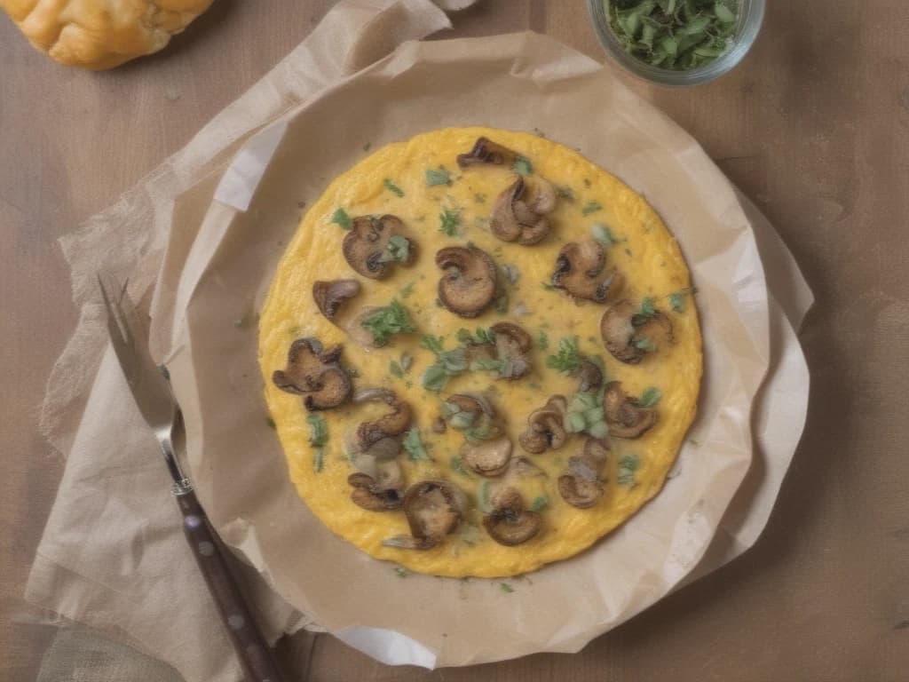 Omelete de Cogumelos