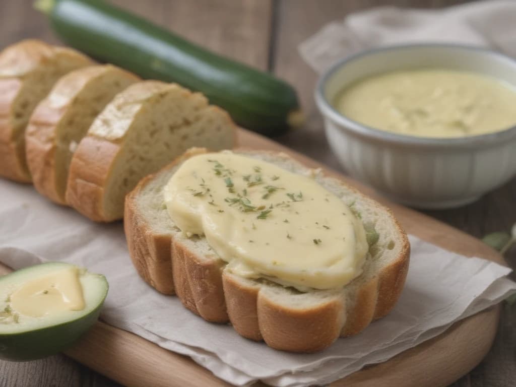 Pão Rápido de Abobrinha com Crocante de Canela e Manteiga Dourada