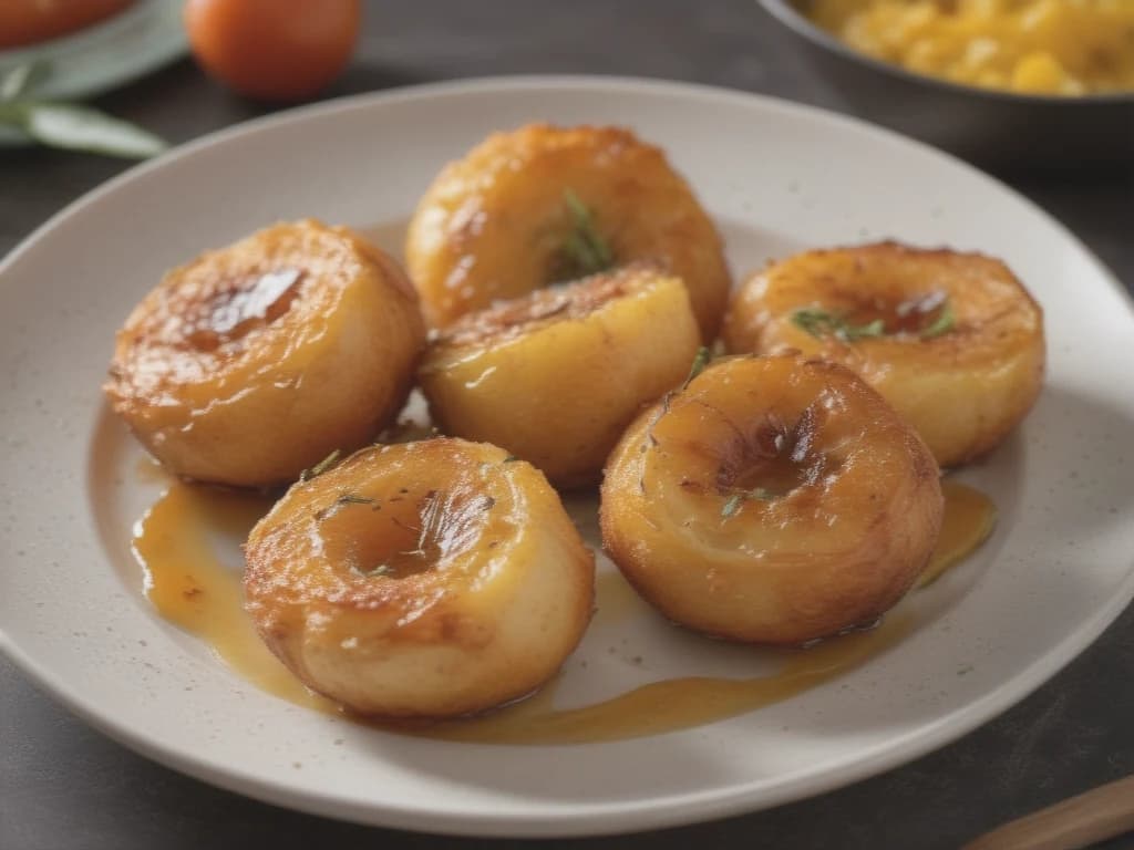 Pêssegos Caramelizados na Air Fryer: Doce de Verão em Minutos