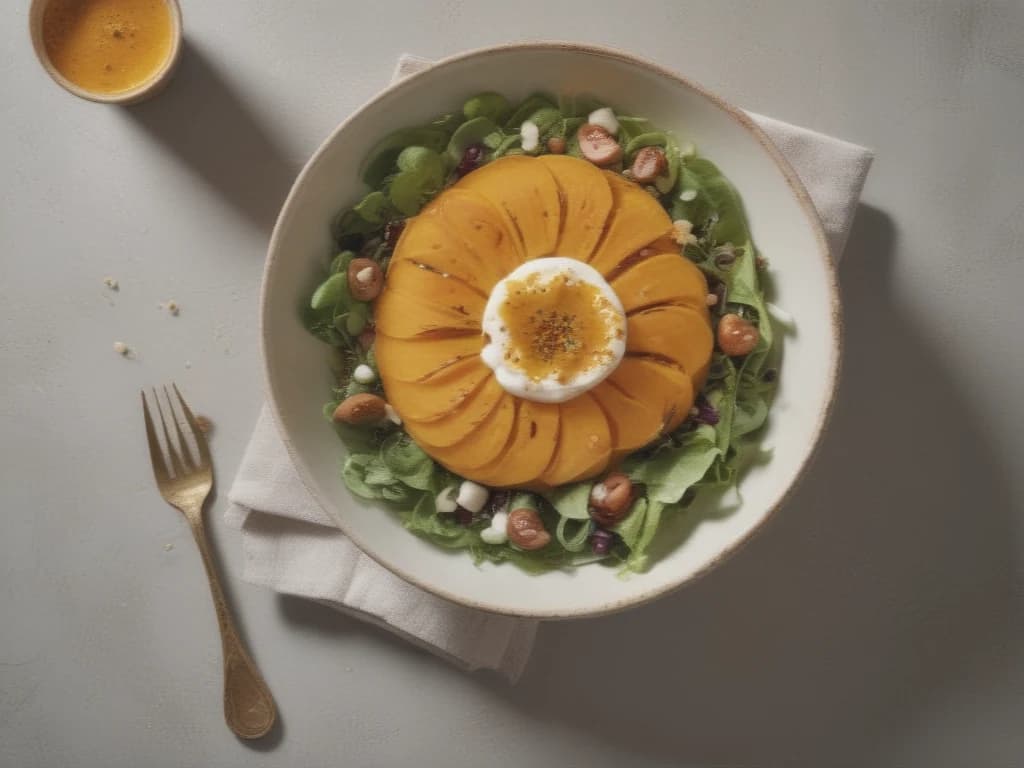 Salada Refrescante de Abóbora Crua com Molho Especial