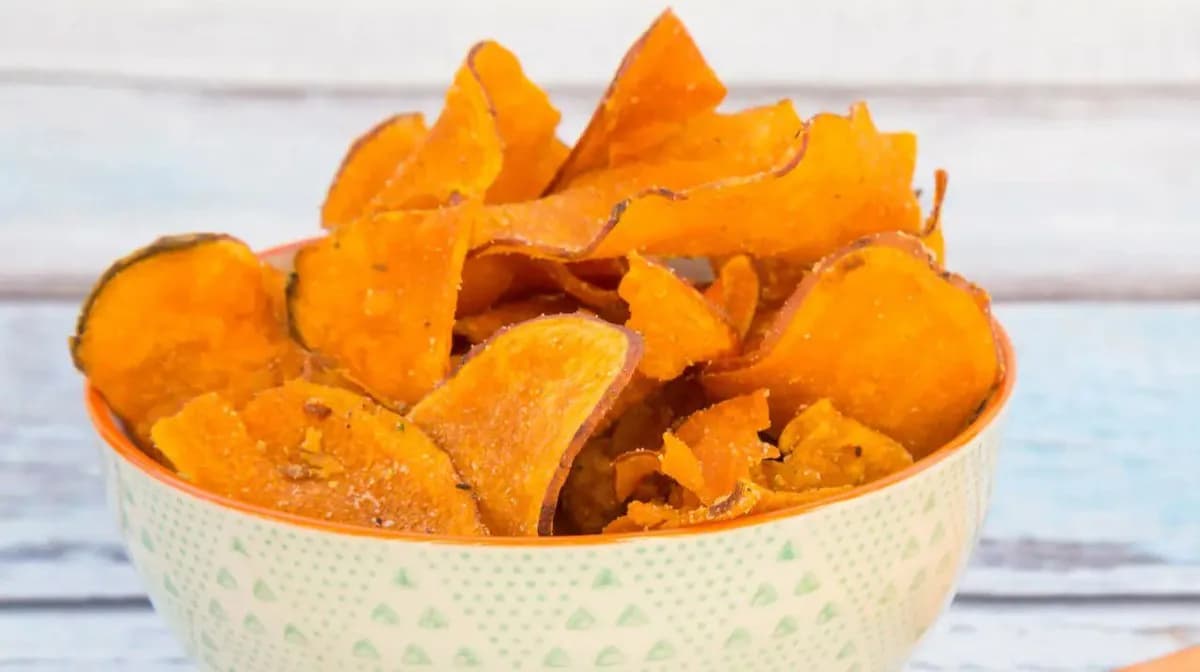 Chips de Batata-Doce com Páprica