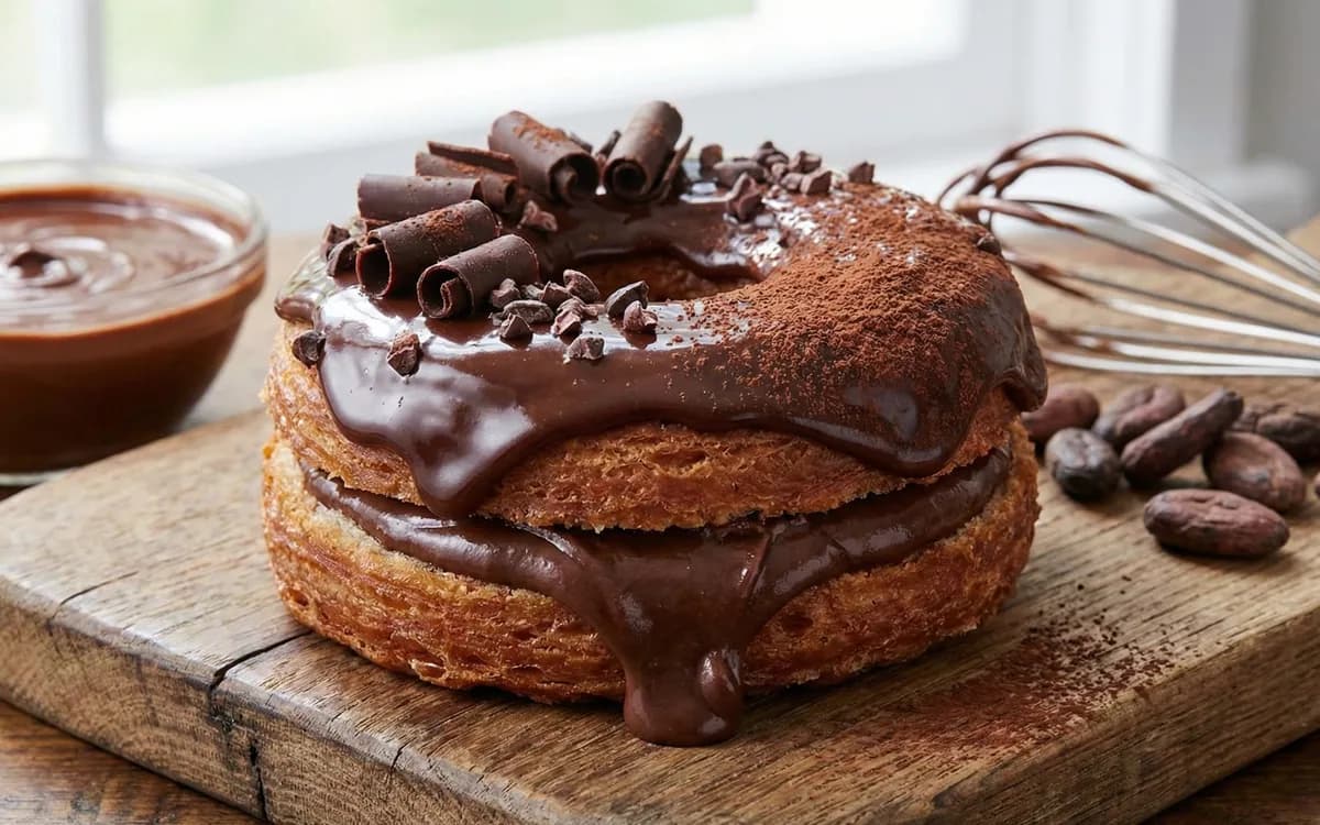 Delicioso Cronut de Chocolate: A Saborosa Inovação