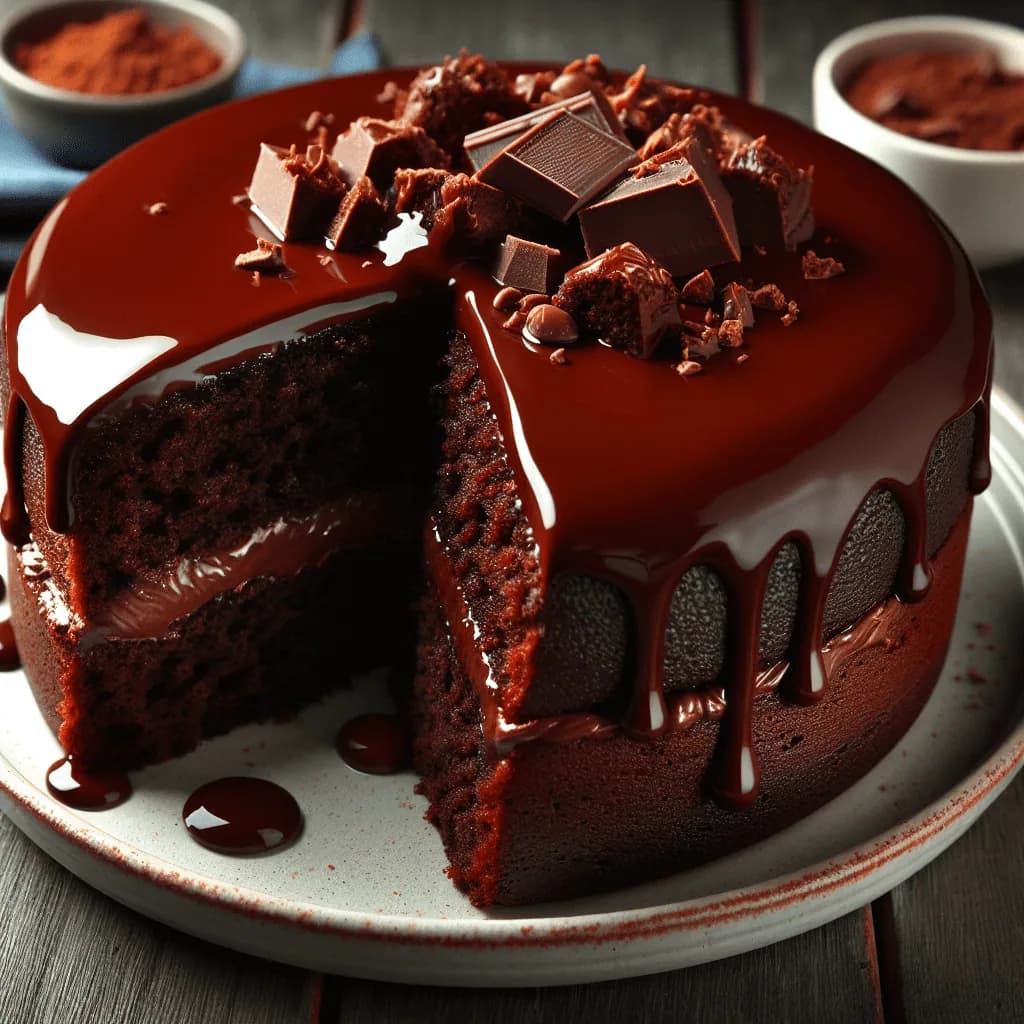 Delicioso Bolo de Chocolate Molhadinho