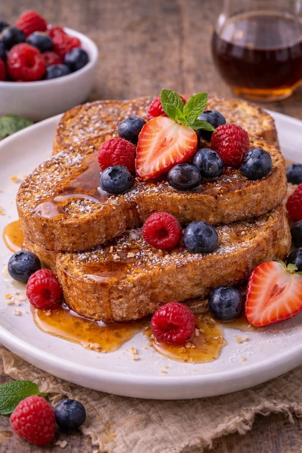 Deliciosa French Toast Vegana Perfeita Para o Café da Manhã