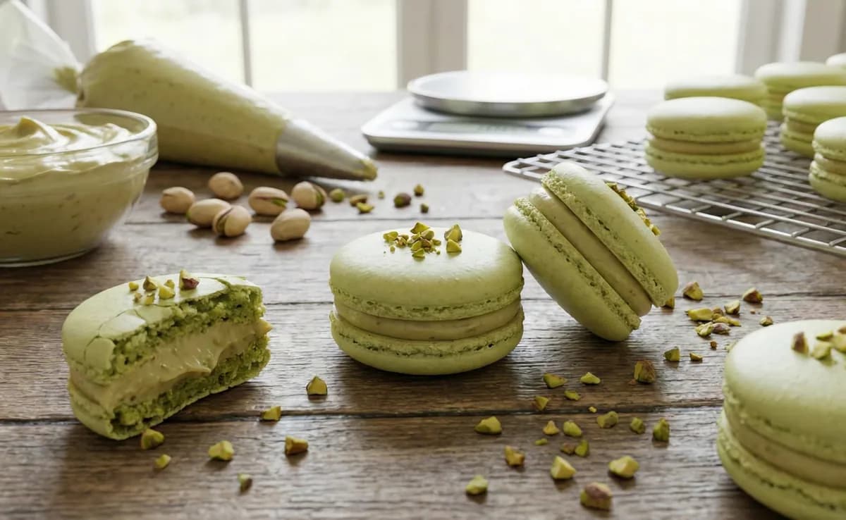 Deliciosos Macarons de Pistache: Uma Doçura Inigualável