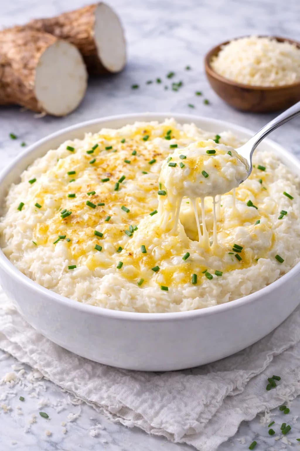 Delicioso Purê de Inhame com Queijo: Aconchego em Cada Colher