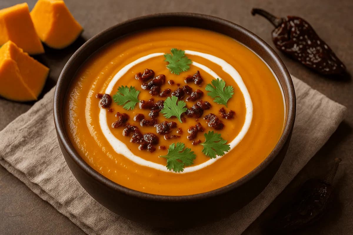 Sopa de Abóbora com Chipotle