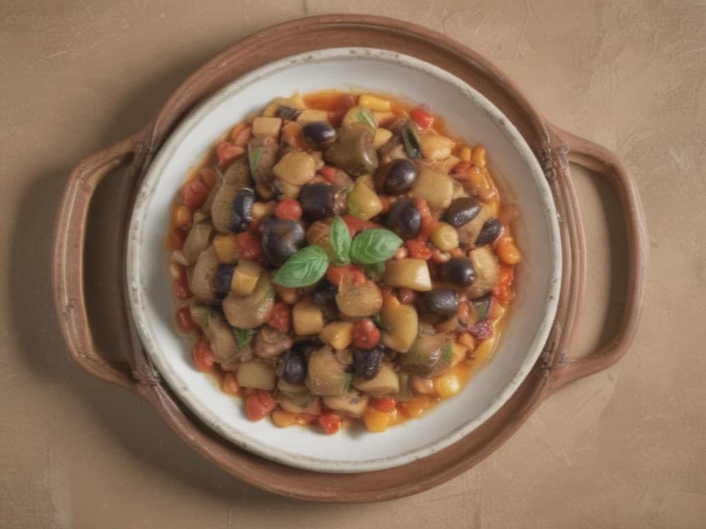 Caponata Siciliana: Doce e Ácida Sinfonia de Verão no Prato