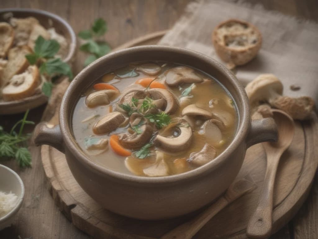 Deliciosa Creme de Sopa de Cogumelos