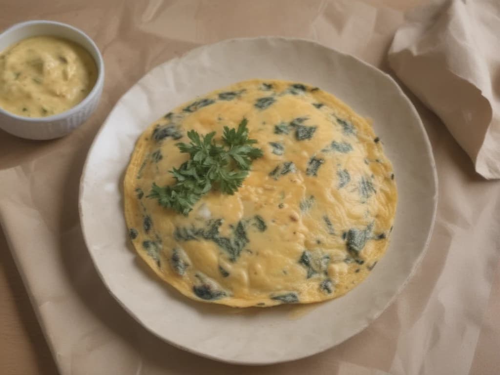 Deliciosa Omelete de Espinafre para um Café da Manhã Perfeito