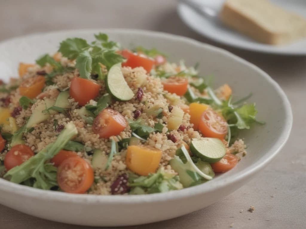 Deliciosa Salada de Quinoa com Legumes