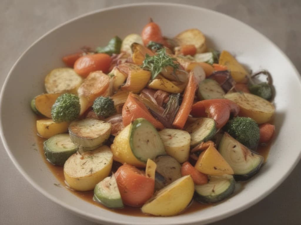 Delicioso Assado de Panela com Legumes