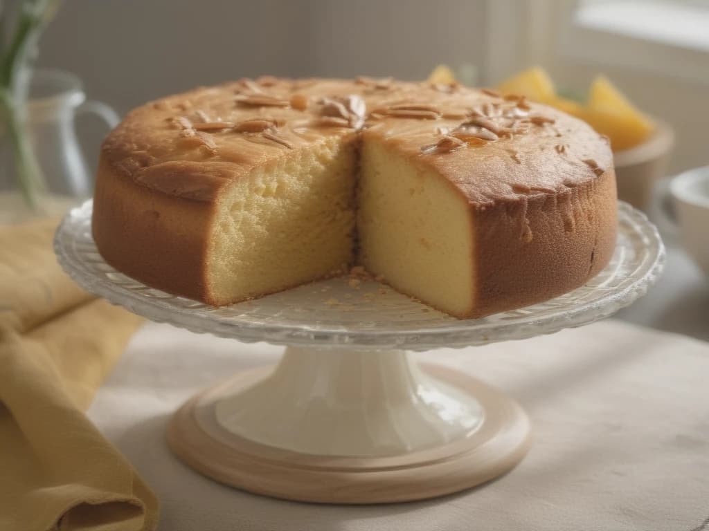 Delicioso Bolo de Fubá Cremoso com Queijo