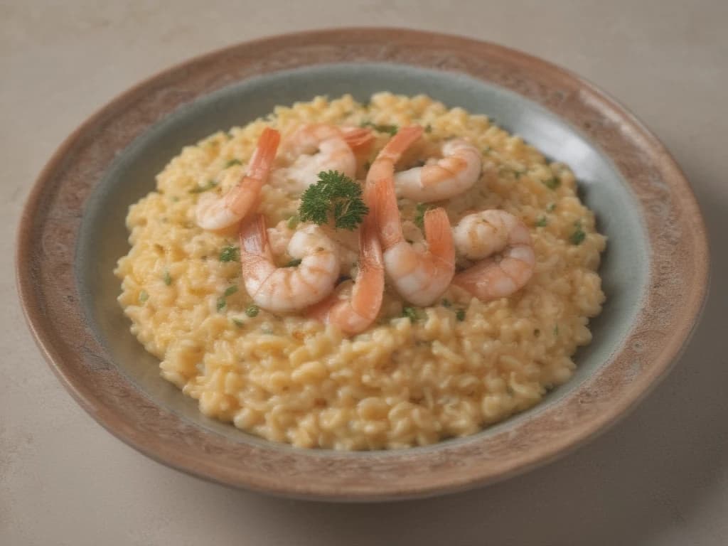 Delicioso Risoto de Camarão ao Sabor Tropical