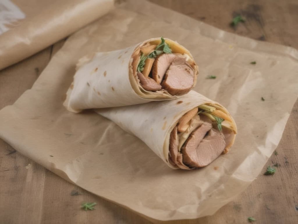 Delicioso Wrap de Frango à Moda Brasileira