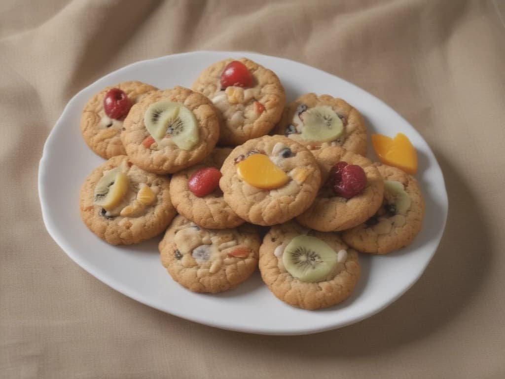 Deliciosos Cookies de Aveia com Frutas Secas
