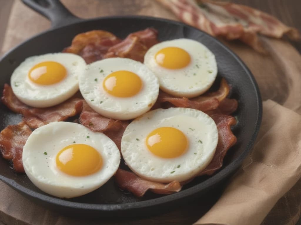 Deliciosos Ovos com Bacon de Forma Tradicional