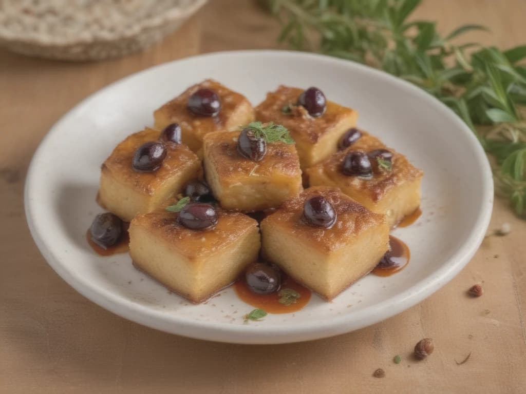 Focaccine Douradas com Tomilho e Azeitonas Kalamata