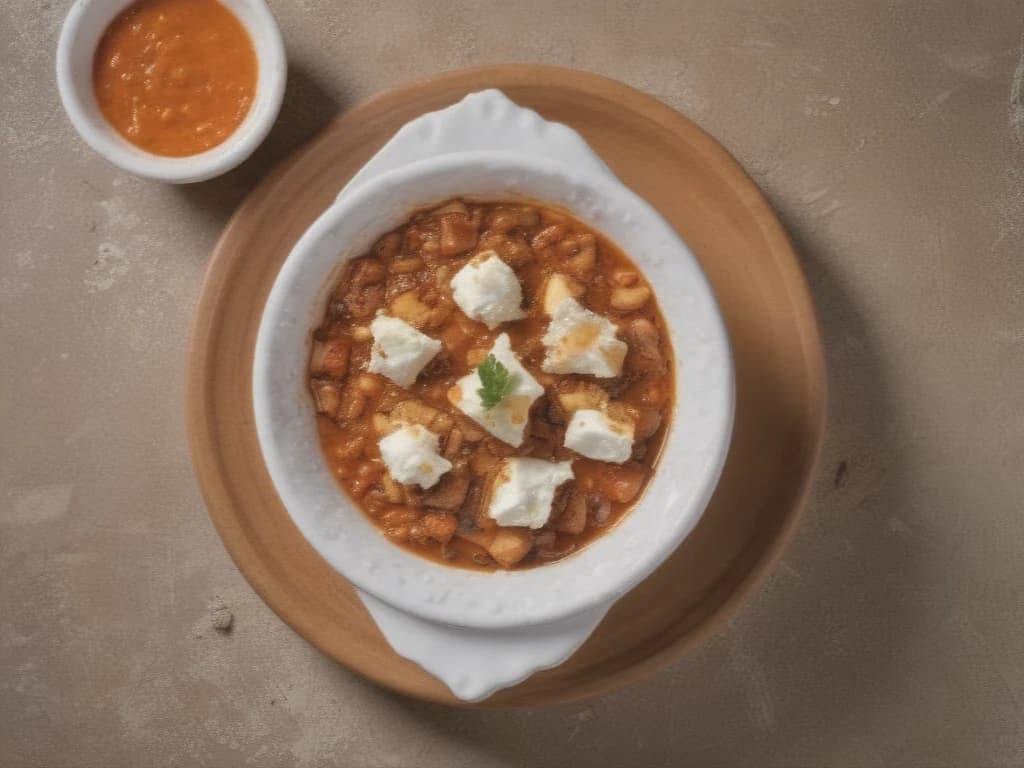 Harissa Assada com Feta Aerado: Vibrante e Inesquecível