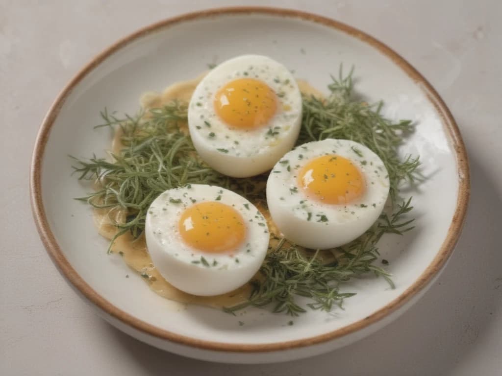 Ninhos Cremosos: Ovos Perfeitos com Queijo e Ervas Frescas