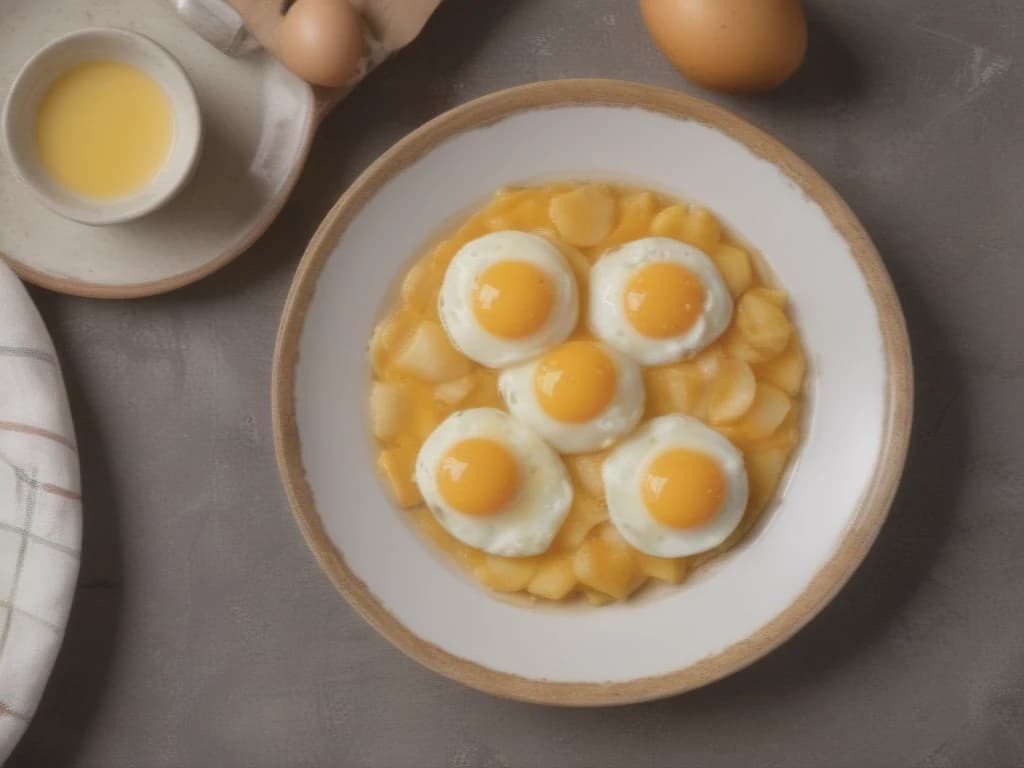 Ninhos de Batata Doce com Ovos e Aspargos Frescos