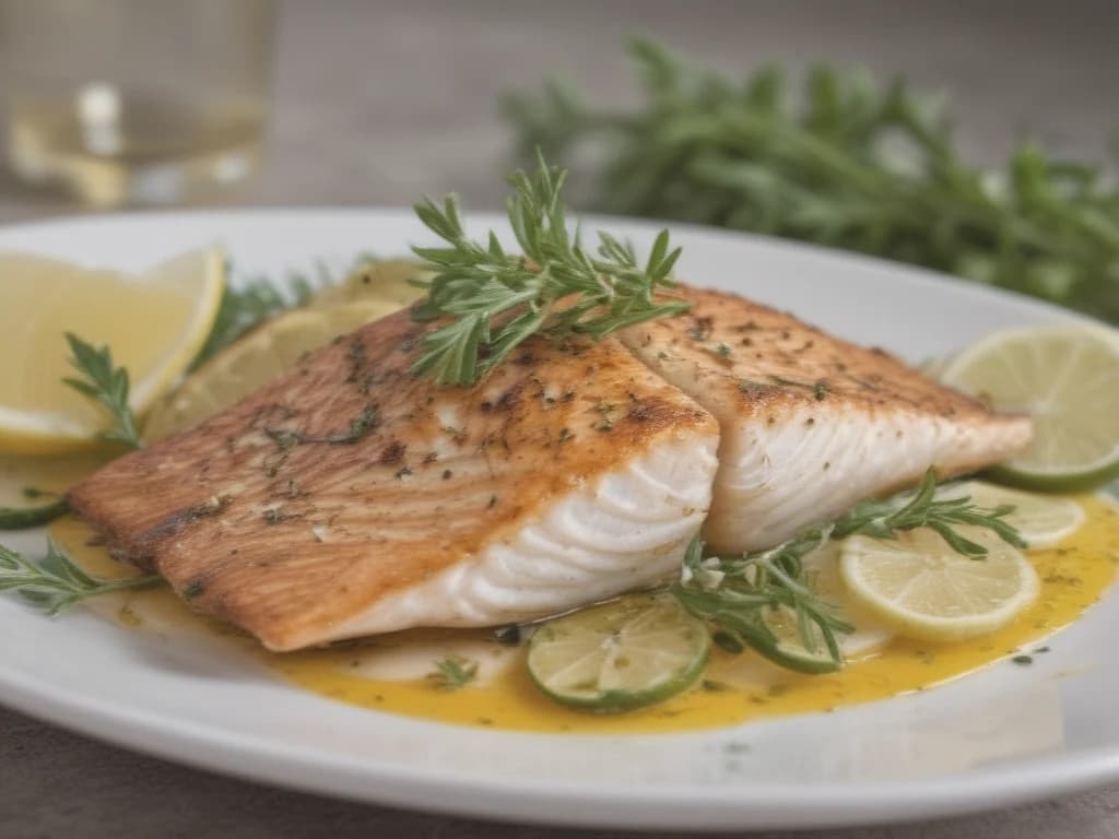Peixe Assado com Limão e Ervas: Sabor Inigualável