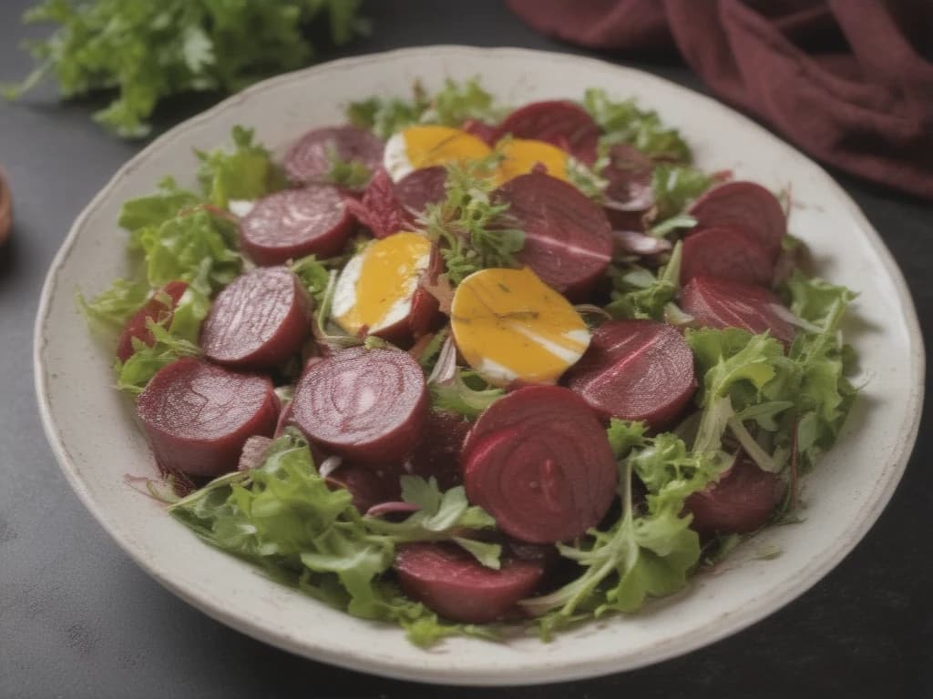 Salada Colorida de Beterraba Cozida