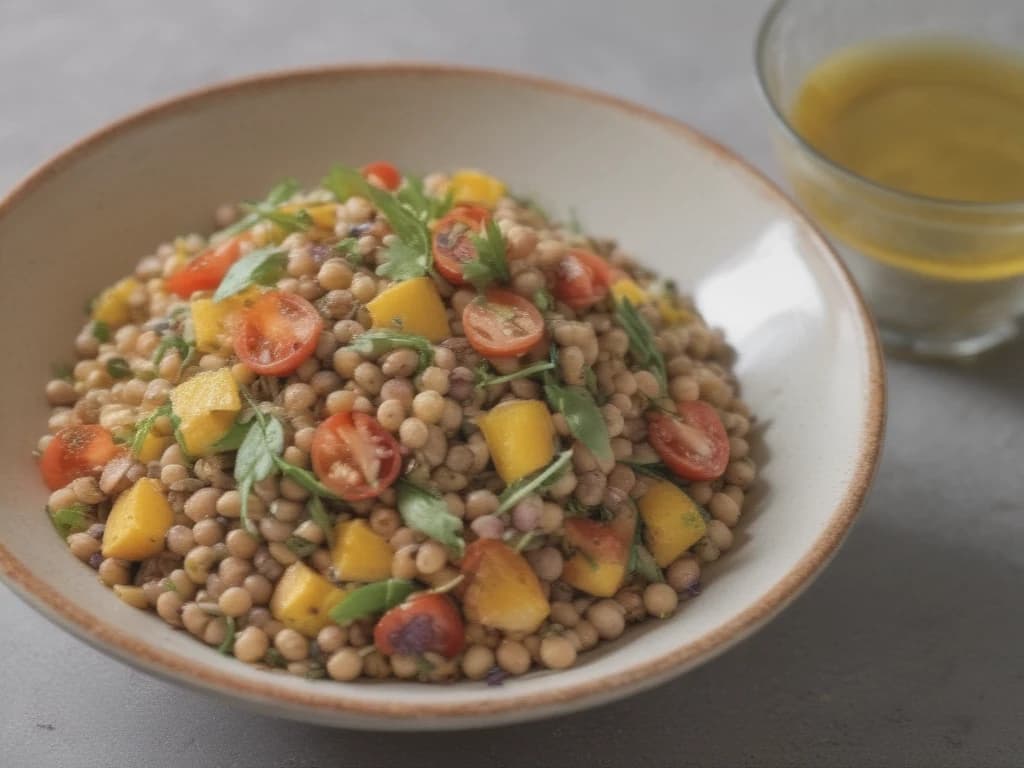 Salada de Lentilhas Colorida para o Verão