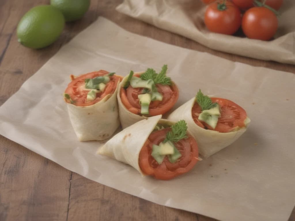 Wrap de Abacate e Tomate: Sabor e Frescor em Cada Mordida