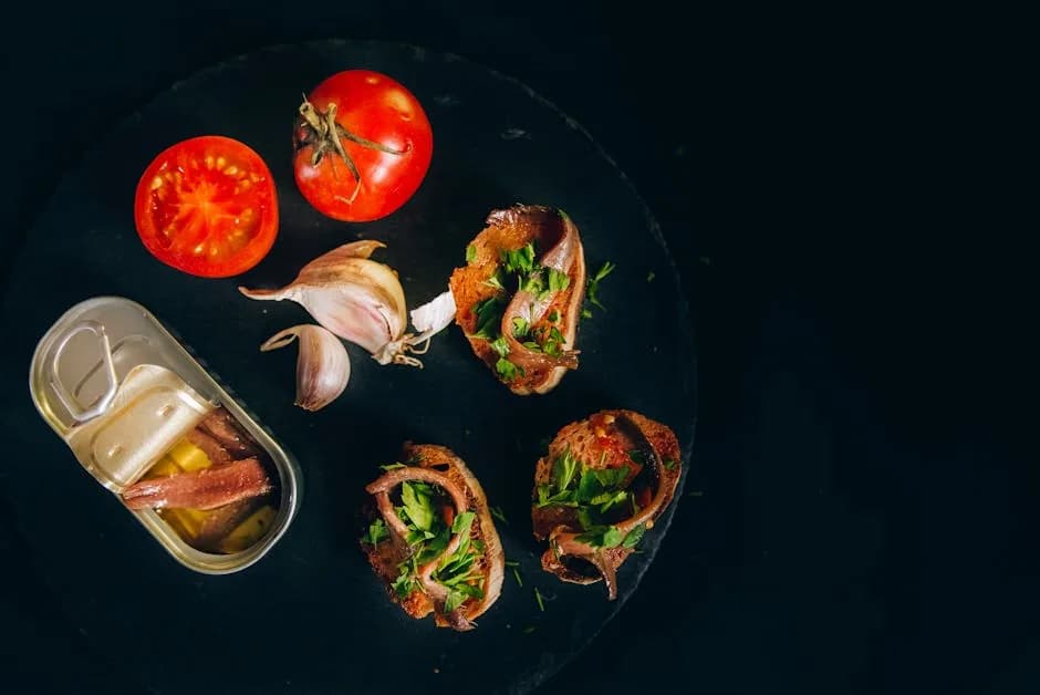 Bruschetta Tradicional com Tomate e Manjericão