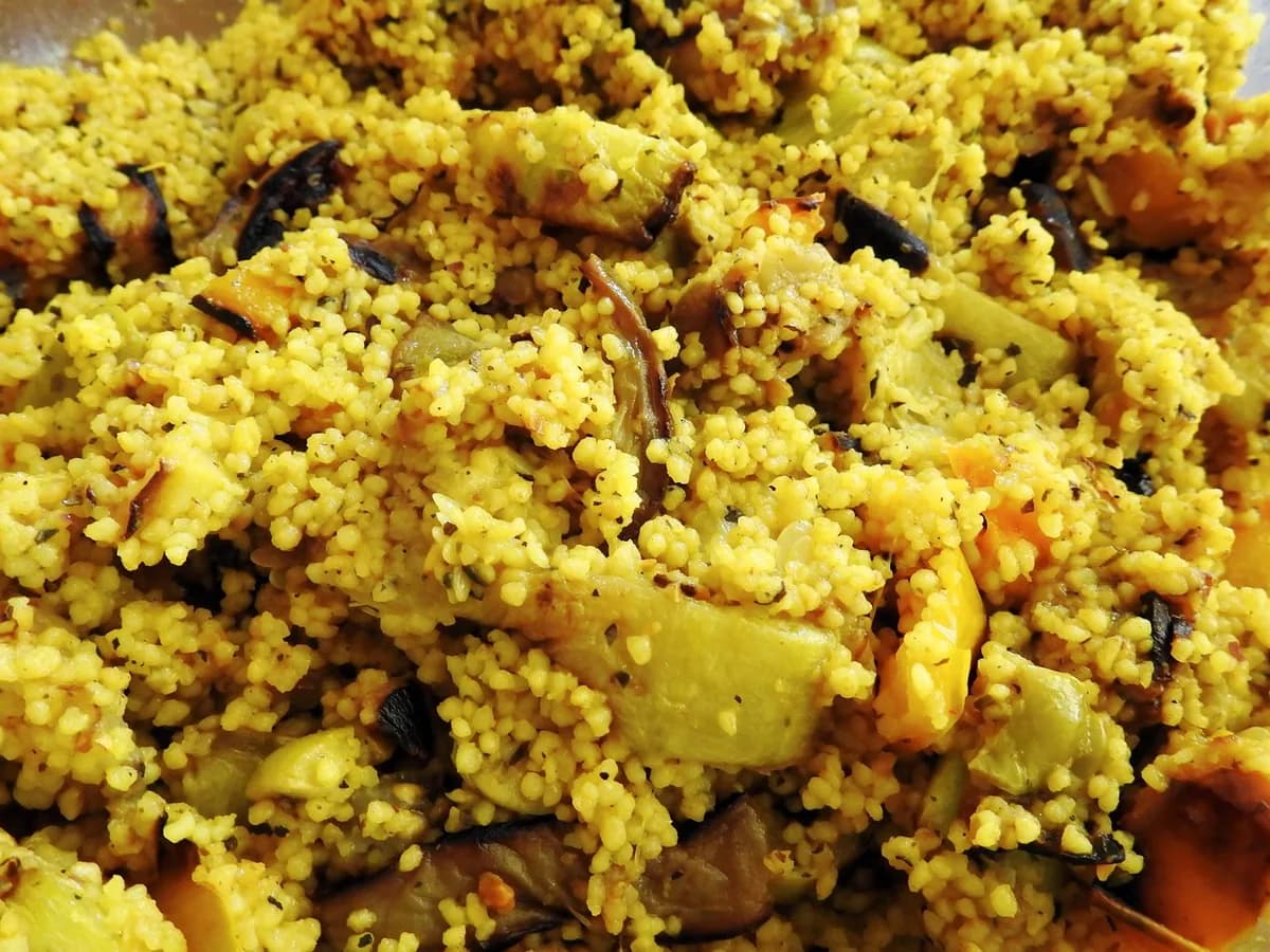 Delicioso Couscous com Legumes e Especiarias