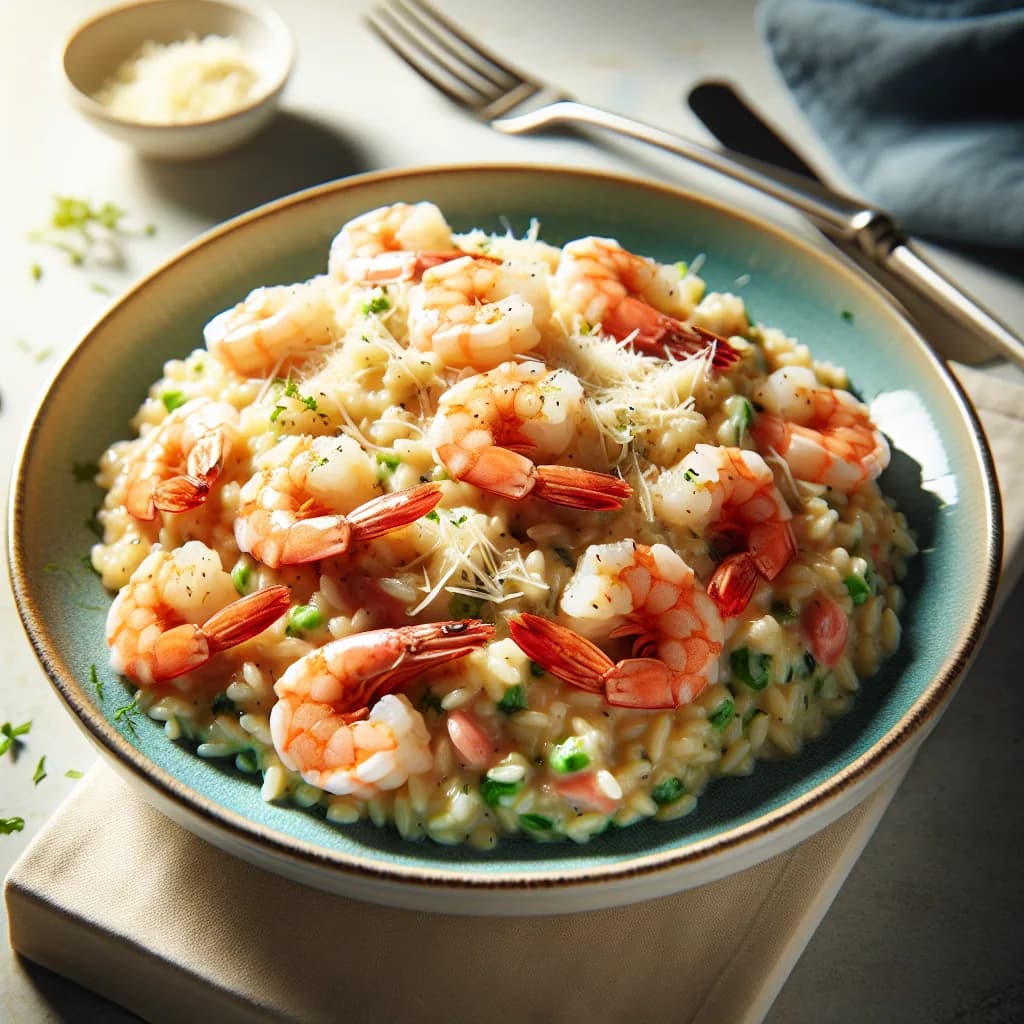 Delicioso Risoto de Camarão para Impressionar