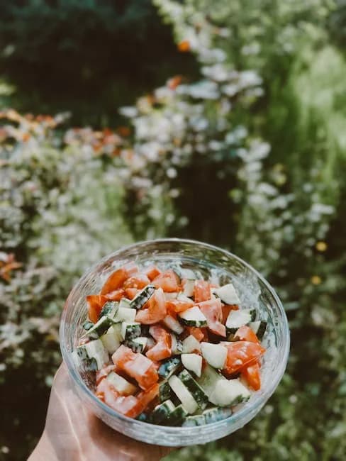 Salada Refrescante de Pepino Fresco com Iogurte