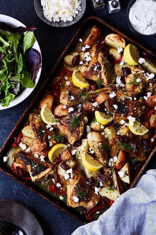Sheet-Pan Chicken Souvlaki