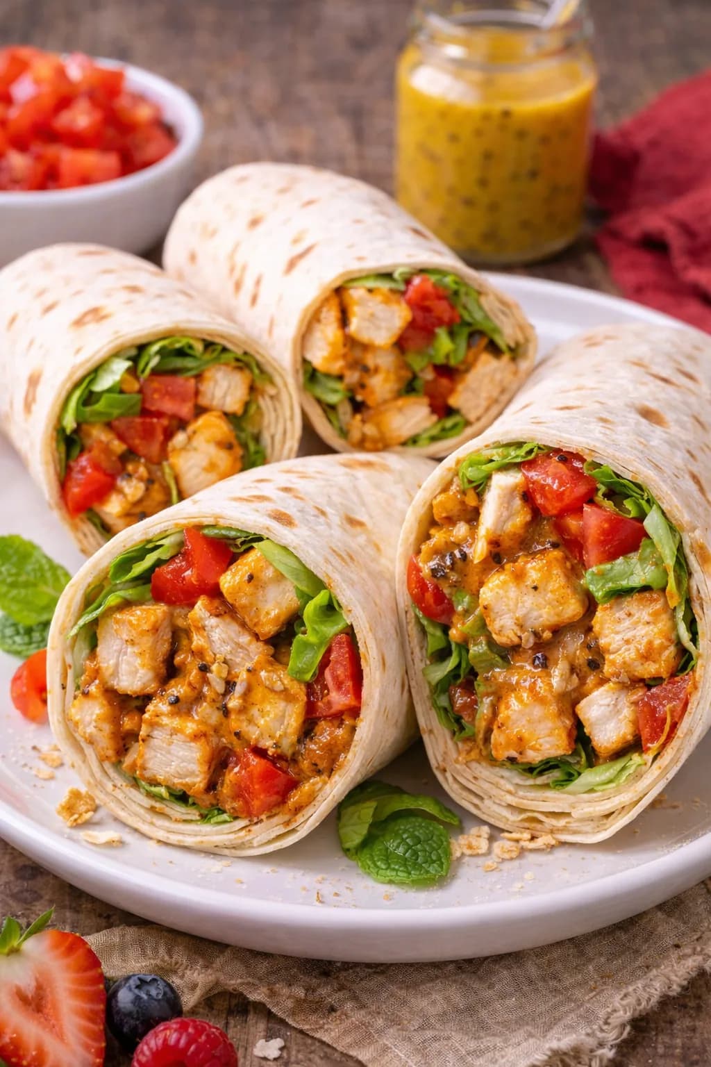 Wrap de Frango com Mostarda Picante: Uma Delícia Prática