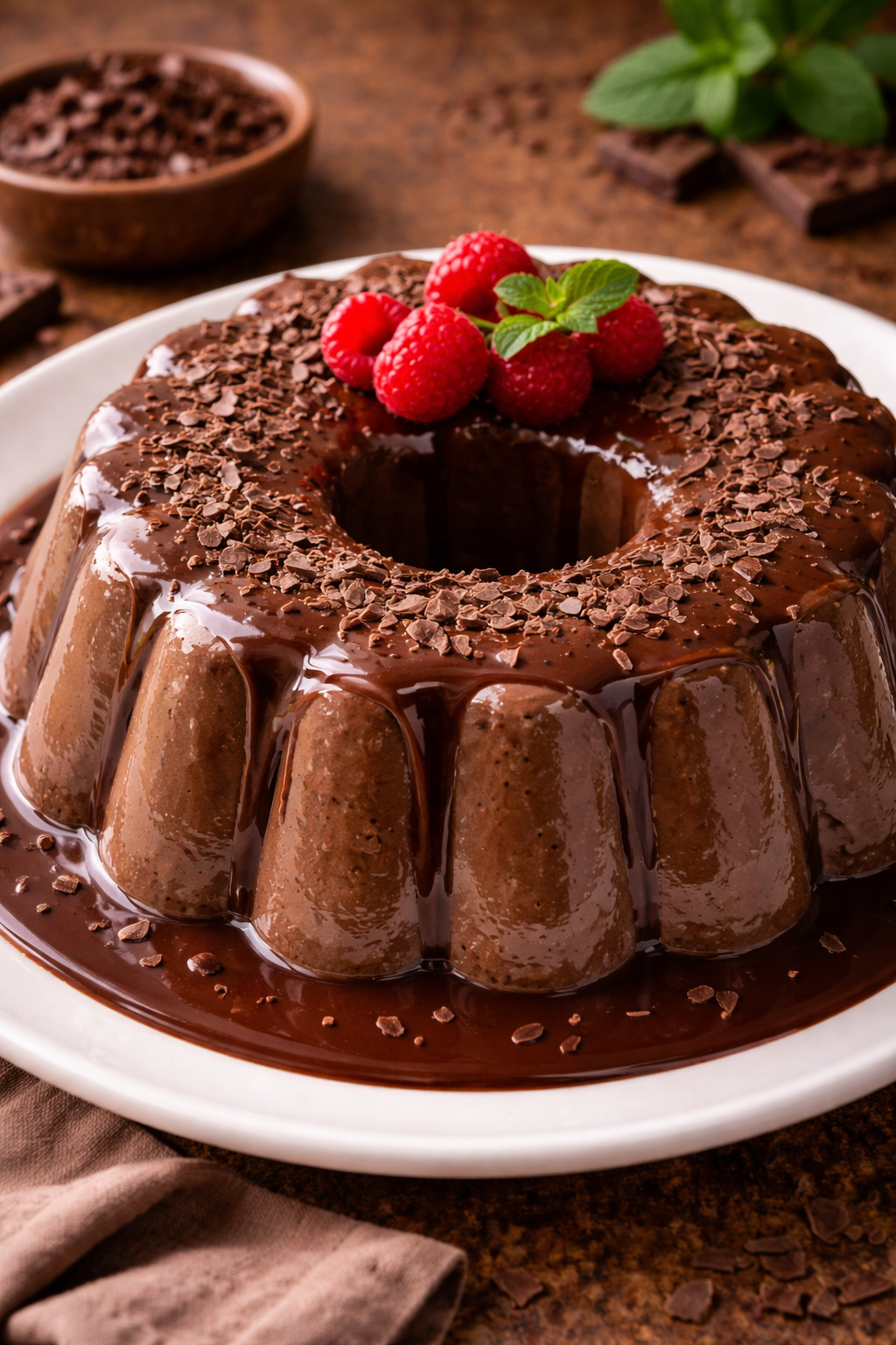 Delicioso Pudim de Chocolate