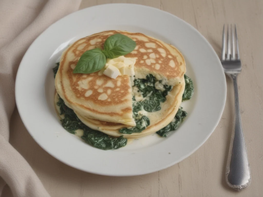 Deliciosa Panqueca de Ricota e Espinafre