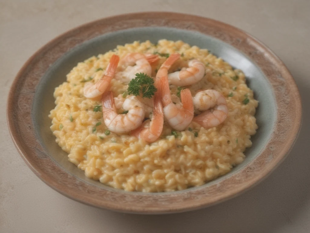 Delicioso Risoto de Camarão ao Sabor Tropical