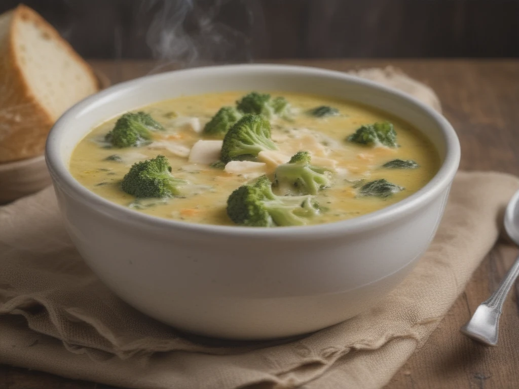 Sopa Aveludada de Brócolis e Queijo: Conforto Cremoso