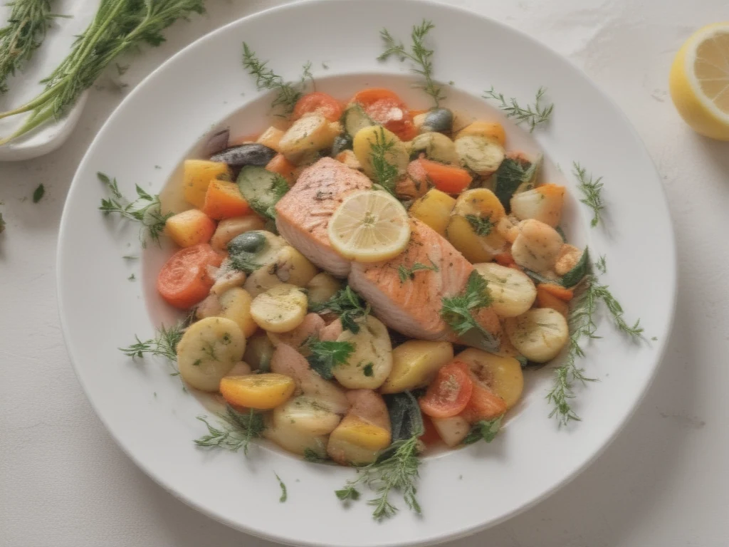 Tigela Conforto de Salmão e Veggies: Jantar Saudável Rápido
