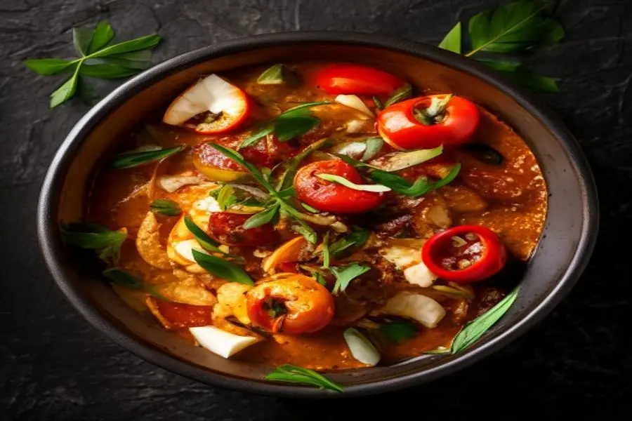 Curry Vermelho de Coco & Camarão: Sabor Tailandês Autêntico