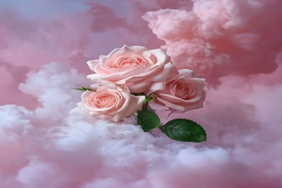 Nuvens de Doçura: Merengues Etéreos de Rosas e Baunilha