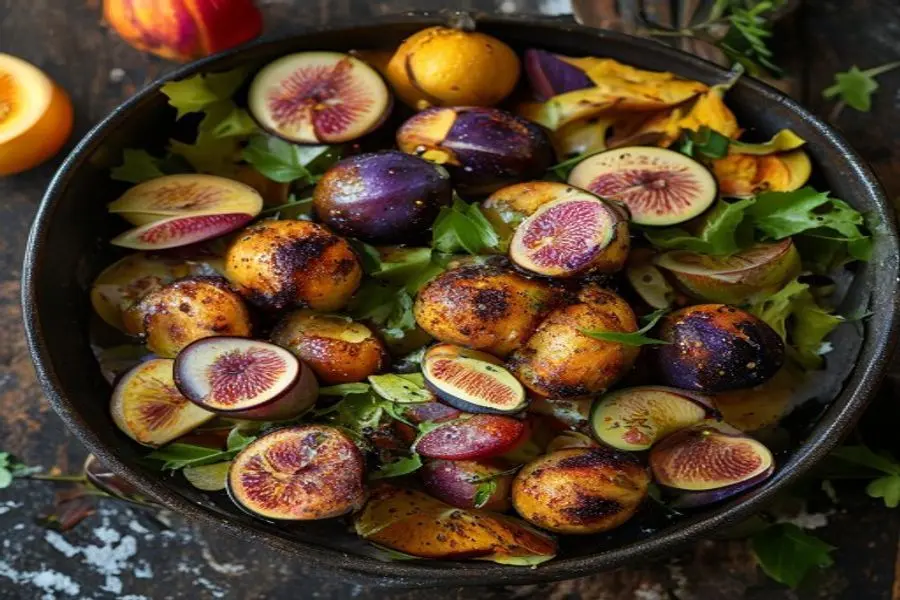 Frango Assado Outonal: Glacê de Figos e Ervas Frescas para o Outono