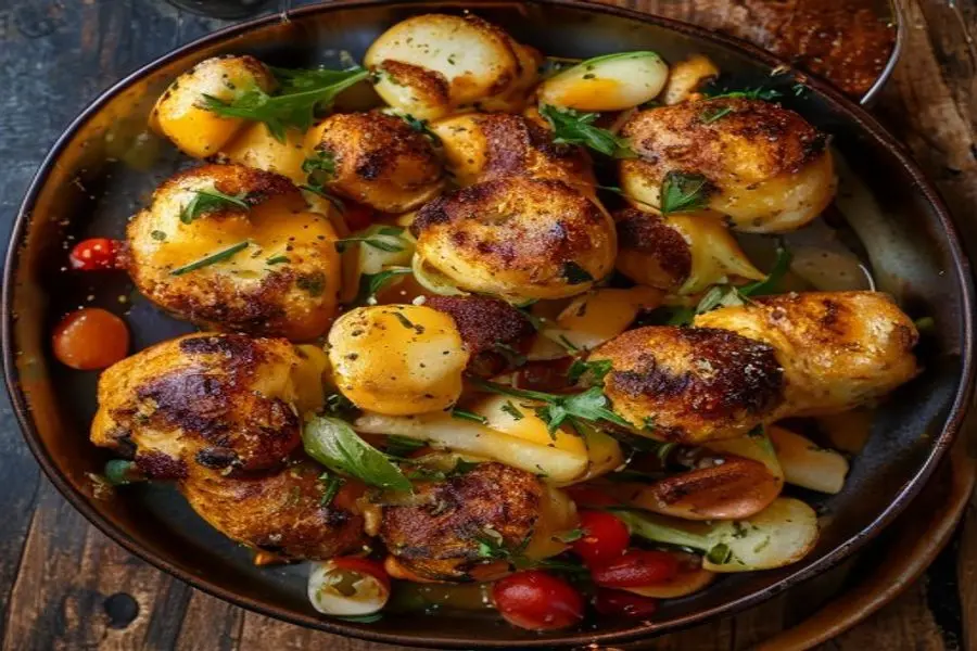 Frango e Vegetais Gratinados: Sabor em Conta, Mesa Farta
