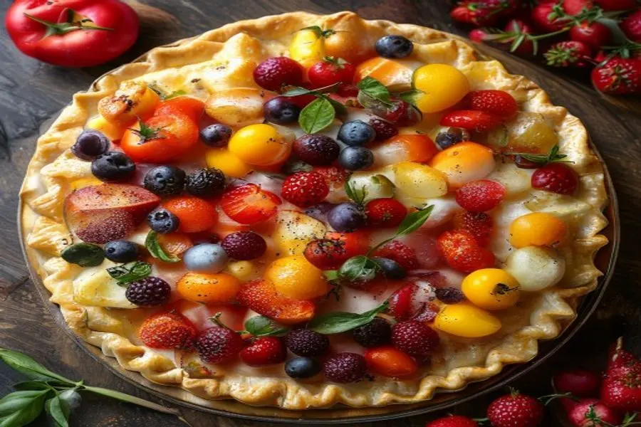 Galette Rústica de Frutas de Verão: Sabor de Feira Livre